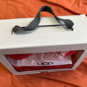 UGG Vibrant Red Slippers in Display Box